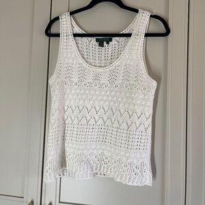 Ralph Lauren Crochet Top Large